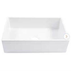 Turner 30 in. Farmhouse Apron Front Undermount Single Bowl Crisp White Fireclay Kitchen Sink