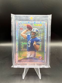2009 Topps Chrome Matthew Stafford Xfractor TC210