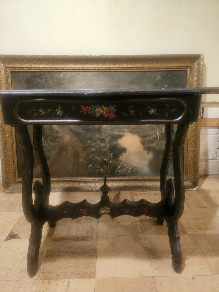 Antique Baroque, Spanish-style Trestle Wood Table