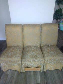 Three sets of chairs