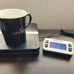 Gevalia Coffee Mug Cup Hunter Green Dark Green with Gold Trim