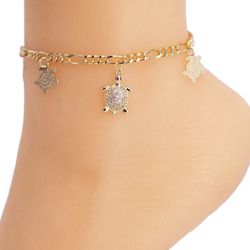 Anklets Turtles gold plated 