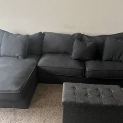 used sectional sofa with ottoman 