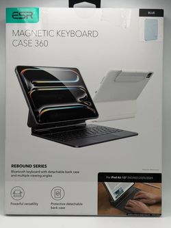 ESR Keyboard Case iPad Air 13 M2/M3/M4 Magnetic Stand Blue