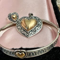 SALE!!! James Avery Set Or Individual Item- Retired Heart/Flower Gold/silver 