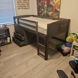 Low Loft Bed With Single Mattress