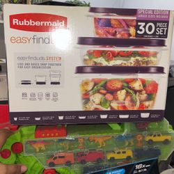 Rubbermaid Container + Lids $15