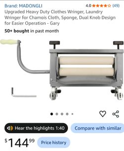 MADONGLI Heavy Duty Manual Clothes Wringer