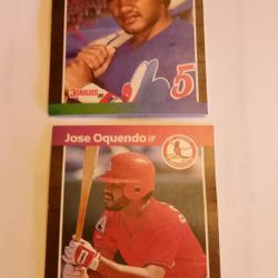 Lot Of 2 Donruss Leaf 1988 Baseball Trading Cards 2pc