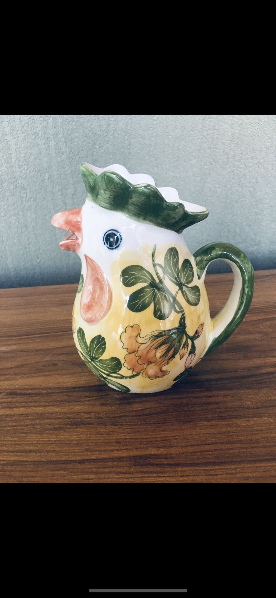 Vintage Small Rooster Pitcher
