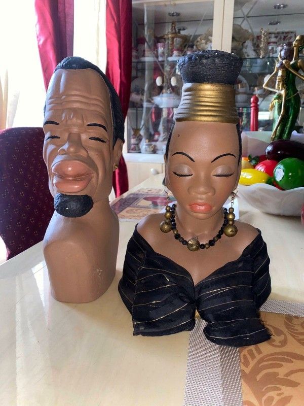 African Head Statues