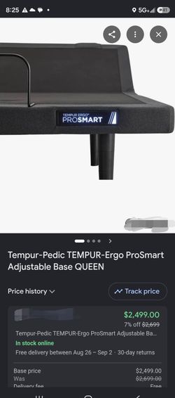 Tempurpedic prosmart adjustable base