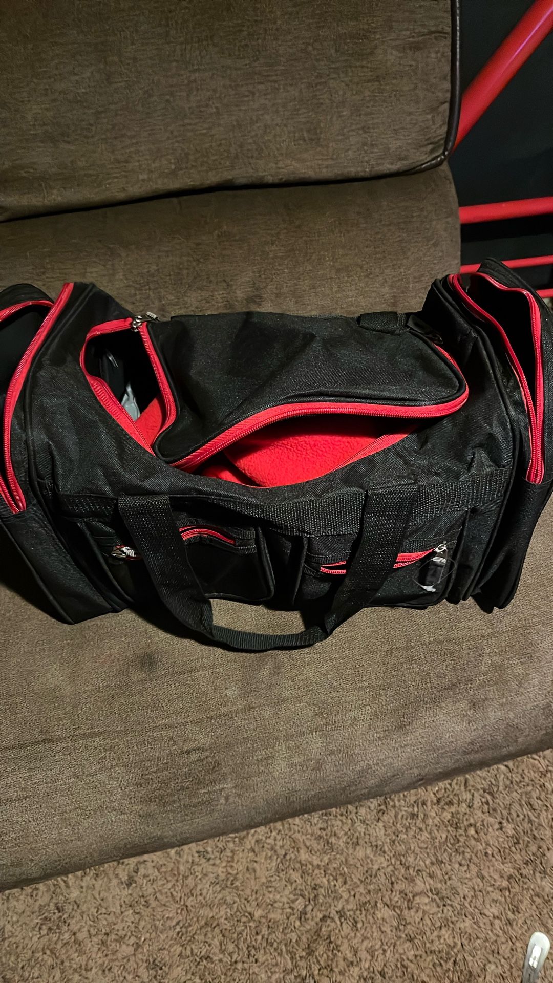 Black And Red Gym Bag