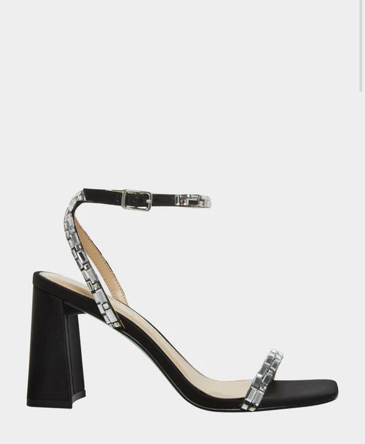 Betsy Johnson Rhinestone block heels