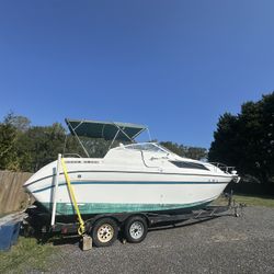 26 feet boat dual motor. 