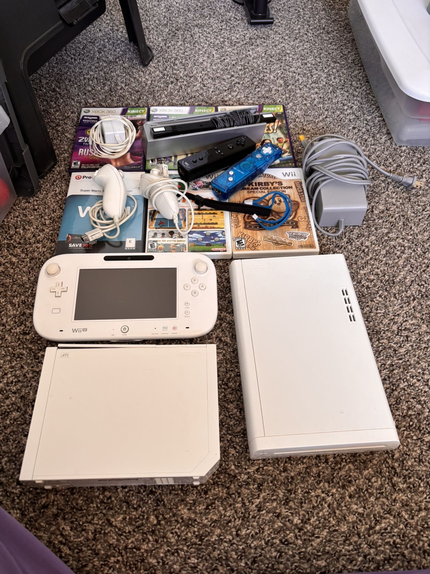 Wii U And Wii With Accessories