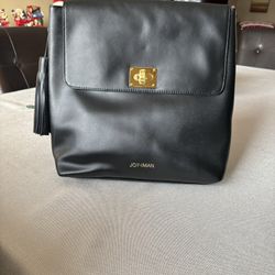 Joy & Iman Leather Backpack/Carrier Black *BRAND NEW*