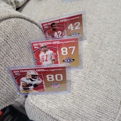 Topps San Francisco 49ers Rice,Clark,lott /dynasties Football Card Lot