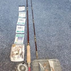 Vintage Montaque Fly Rod w/reel & extras