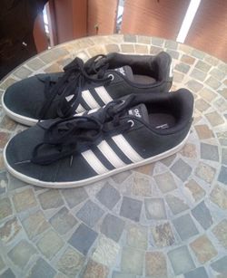 Black Adidas Suede Cloud Foam Memory Sneakers Men Size 9
