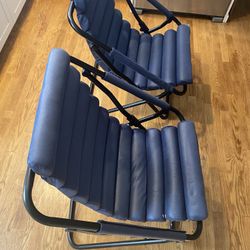 2 Folding sling chairs for $25