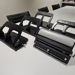 $20 EACH: Heavy Duty 3-Hole Punch, 30 Sheet Capacity, Adjustable.
