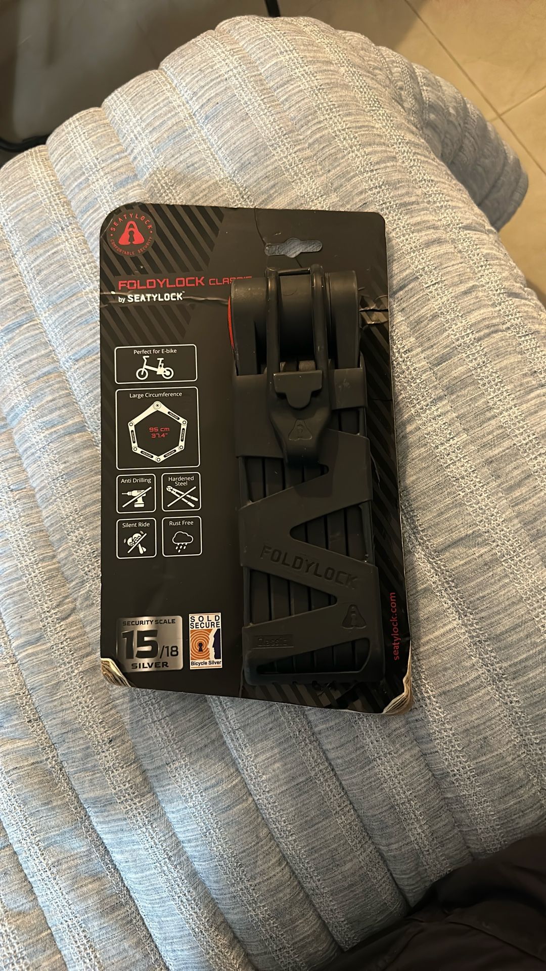 FoloyLock By seatylock Lock For E-bike 15/18 New