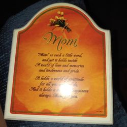 MoM Poem Wall / Stand Plaque 