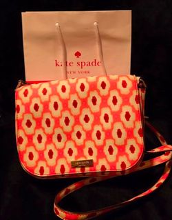 Brand New-KATE SPADE New York Laurel Way Carsen Multi-pink Leather Crossbody Bag