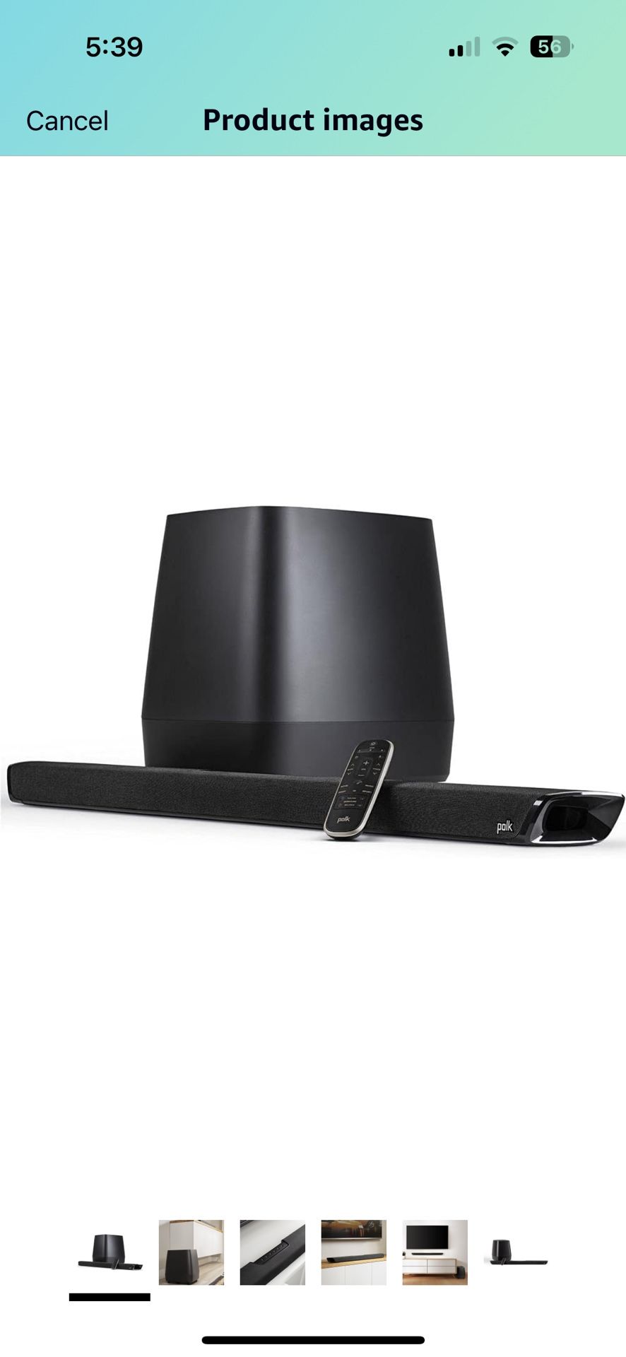 Polk Audio MagniFi 2 Sound Bar & Wireless Subwoofer (2020 Model) with 3D Audio & Built-in Chromecast - Universal 4K Compatibility - HDMI & Optical Cab