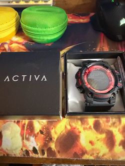 Activa Digital Sport Watch Black and Red