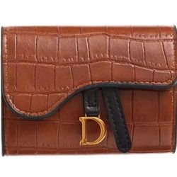  2 Pcs Card Holder Short Walet MiniPU Letter Wallet Multi Card Card Holder SmalMulti Function