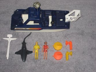 1975 Fisher Price Adventure People Sea Shark Set - 100% Complete