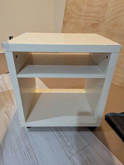 IKEA side table with shelf on wheels