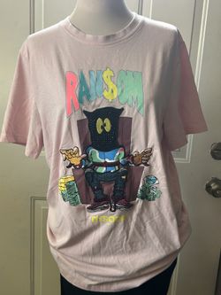 Men's Dysorder LTD RAN$OM Light Pink T Shirt Size M