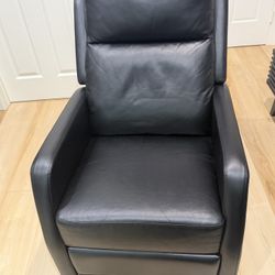Vegan Leather Swivel Reclining Chair