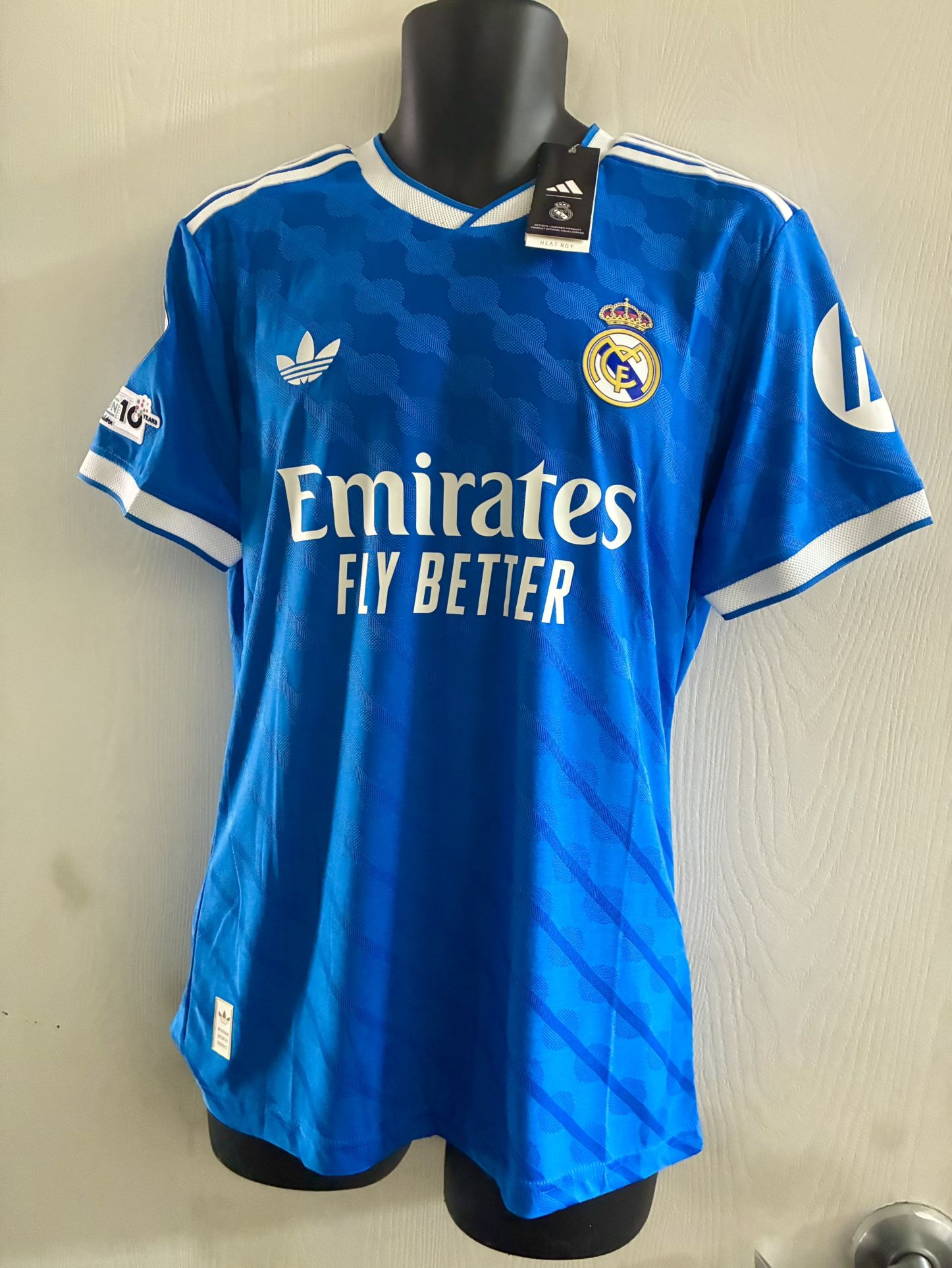 Real Madrid Blue Mbappe New Soccer Jersey Playera Nueva De Futbol MEDIUM, LARGE, X LARGE.