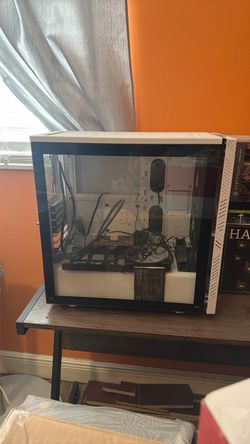 White Mid-Tower PC Case with Tempered Glass