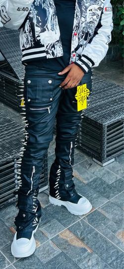 Guapi Obsidian Black Waxed Spikes Denim (Rare/Not Available Anymore)