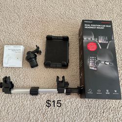 Macally Tablet Holder for Car Headrest Black