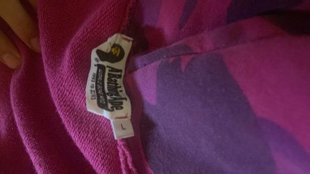 Purple bape hoodie