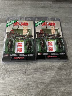 2 pack McFARLANE Page Punchers - 3" Figure + Comic Book - Ninja Spawn & Raven Spawn