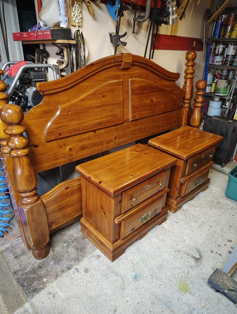 End Tables Comes With Hidden Compartment In Both End Tables And Head Board 