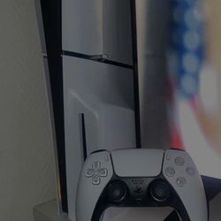 Ps5 (Slim Disk) +cables+1 Controller+Game+Headset 