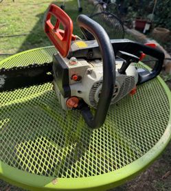 Gas-Powered Chainsaw with Bar and Chain