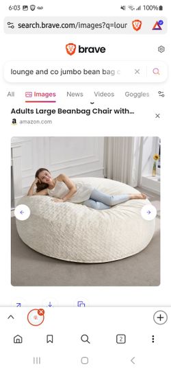 Lounge And Co Jumbo Extra Large Foam Lounger Chair