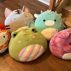 Large Squishmallow Plush Lot – Excellent Condition – Clean Home