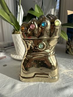 Marvel Infinity Gauntlet Lidded Cookie Jar — GOLD