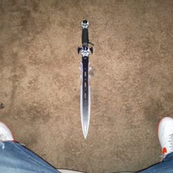 Black And White Skull Sword