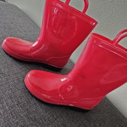 Unisex Big Kids Rain Boots. Size 1